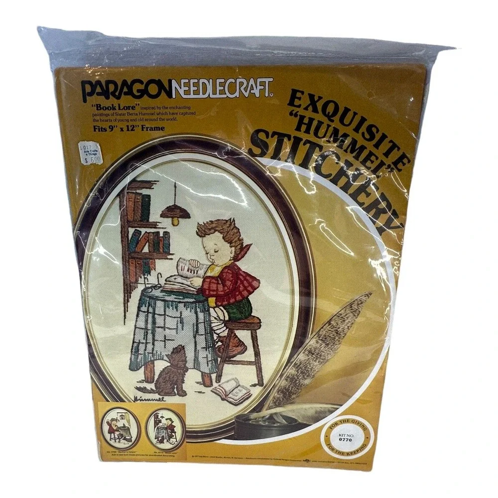 1978 Paragon Needlecraft‎ Crewel Kit #0770 Hummel Book Lore 9
